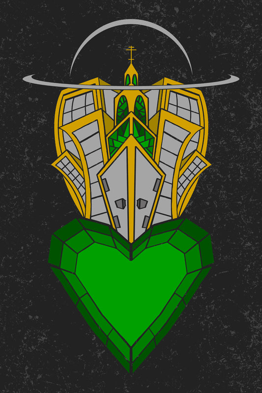 Heart for the City (24in by 36in) - Serving the City Art Piece