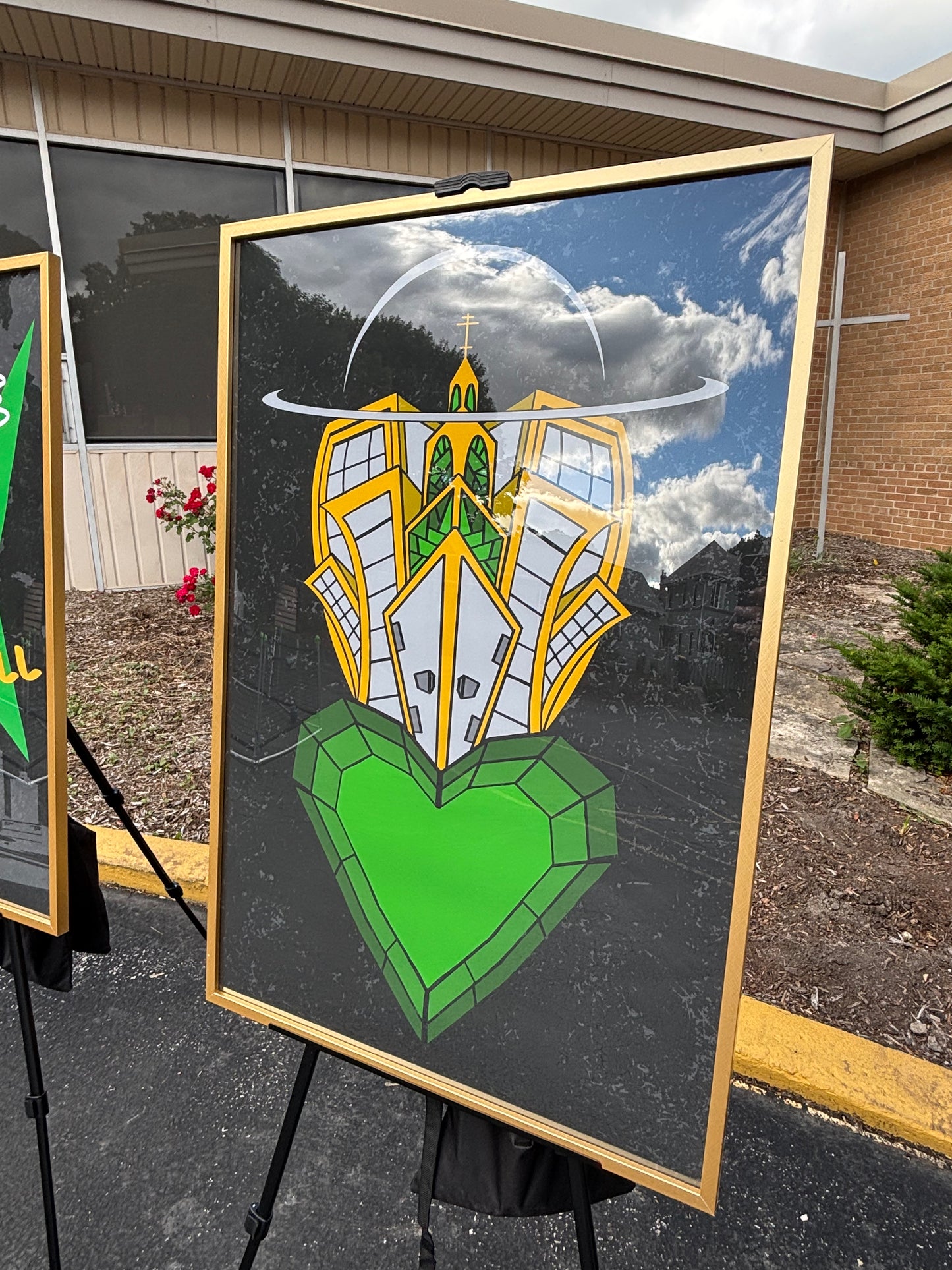 Heart for the City (24in by 36in) - Serving the City Art Piece
